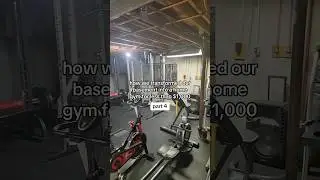 Transforming our basement into a home gym: part 4 #homegym #gymlife #gym