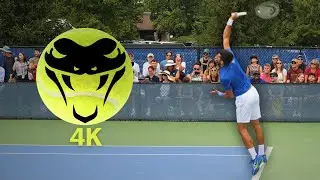 Novak Djokovic EXPLOSIVE Serve in Slow Motion 4K &ndash; Pro Tennis Training
