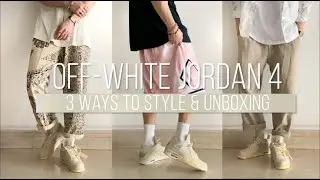 3 WAYS TO STYLE: OFF-WHITE JORDAN 4 SAIL UNBOXING & ON FEET  |  @TIMOTHYKOH_
