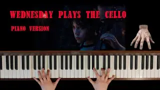 Wednesday Plays The Cello (Piano version) | Paint It Black - The Rolling Stones