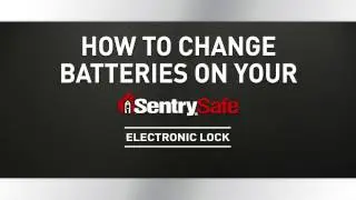 How to Change the Batteries on Your Sentry&reg;Safe Electronic Lock Fire Safe