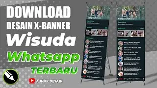 Desain X Banner Kado Wisuda Kelulusan Tema WhatsApp | Free Template CDR
