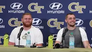 Georgia Tech OL Keylan Rutledge and QB Haynes King Talk Big Win At Home, Physicality & More