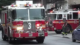 FDNY Full House Response - Engine 3 Ladder 12 Battalion 7