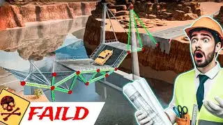 Very Dangerous Game 😱☠️ Bridge Construction Simulator Gameplay #1