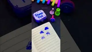 Homemade Stamp Pad 🤓🌈 #shorts