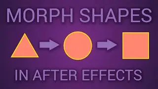 Learn how to Morph Shapes in 2 Minutes - Adobe After Effects (AE) - Quick Tutorial