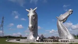 We tour the Falkirk Kelpies inside and out (family caravanning adventures)