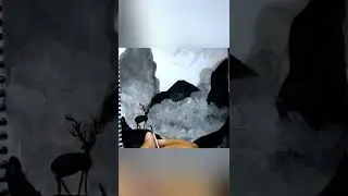 easy way to draw fog mountain view with ibex