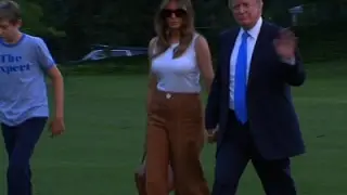 Raw: Melania and Barron Trump Move to White House