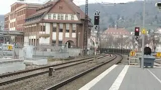 A Quitsche/Baureihe 425 Entering Weinheim and makes the lights blinking