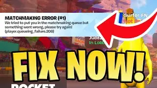 How To FIX MATCHMAKING ERROR in Rocket Racing Fortnite! (Rocket Racing Mode Not Working Fix)
