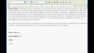 BW900 sample dictation