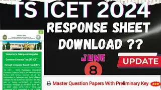 TS ICET Response sheet download || preliminary key ?? ||#icet  ||@Nizamvlogs05
