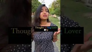 Thoughts when you are Dog Lover 🐕&hearts;️ #shorts #viral #ashortaday