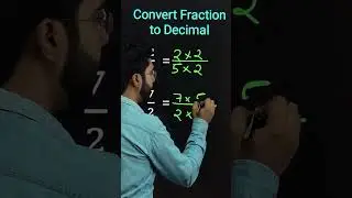 Fractions to Decimals | convert fraction to decimal | #fraction #shorts #cbse #katarsinghclasses