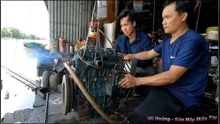 Cho Nổ Lại Động Cơ Kubota V1305 Lần Cuối . Trước Khi Đưa L&ecirc;n Xe Về T&acirc;y Ninh