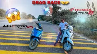 HERO MAESTRO EDGE VS HONDA ACTIVA 125 || DRAG RACE || @DRAGGER_JATIN