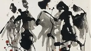 &ldquo;A Crowd&rdquo; | Minimal abstract painting for beginners | Day 97 | Alex Dinets
