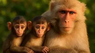 MONKEY's HABIT IN THE MORNING! #monkey