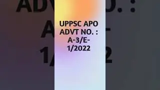 UPPSC APO Vacancy 2022: Assistant Prosecution Officer Recruitment Notification Releesed #shorts