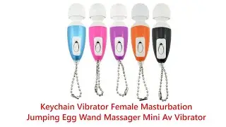 Keychain Vibrator Female Masturbation Jumping Egg Wand Massager Mini Av Vibrator