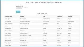 How to Import Excel File in Codeigniter