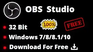 How To Download OBS Studio 27.0.1 For Windows 7/8/8.1/10 । 32 Bit । 100 % Free Download !!!