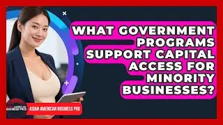 What Government Programs Support Capital Access for Minority Businesses?
