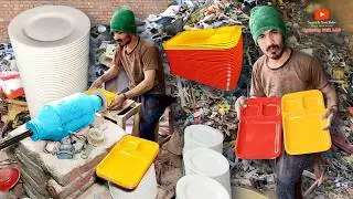 How Plates Are Made from Waste Plastic Scraps I Found 5 Secrets to Recycle Plastic Scrap