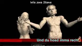 Wiener Dialekt Mundartgedicht  WIA ZWA STANA