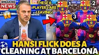 🚨URGENT! HANSI FLICK DOES A CLEANING AT BARCELONA! 4 PLAYERS ARE LEAVING! BARCELONA NEWS TODAY!