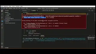 Vscode error | vscode error | ImportError: No module named 'mysql'
