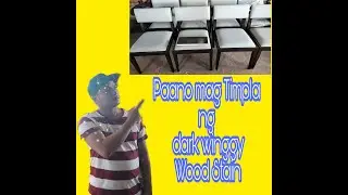 Paano mag Timpla ng DARK WENGE Wood Stain/How to mix Dark Winggy Wood Stain..