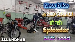 New Splendor plus Bike 2nd Service | 2025 model splendor bike | Jalandhar | Ankit Kumar | #splendor 