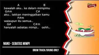 NANO - Sebatas Mimpi  (drums only) [chord gitar & lirik]