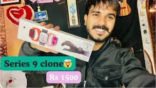 Apple Watch series 9 clone 🤯| Under 1500 😳| Is it worth??😱 #apple #clonewatch #applewatchseries9