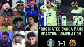 Frustrated BARCA Fans Reactions to GETAFE 1-1 BARCELONA | LA LIGA GW 20 | 19-01-2025