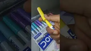 DOMS pastel BRUSH PEN  Review 🖊 😍 #review #aesthetic #aestheic #cute #cozy #viral #vibes 