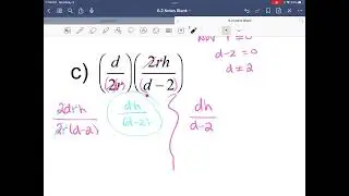 6.2 Multiplying and Dividing Rational Expressions - Pre-calculus 20