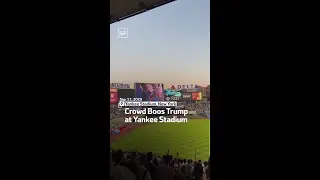 Crowd Boos Trump At Yankee Stadium