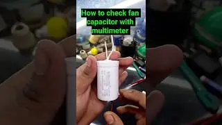 how to check fan capacitor with multimeter #viral #trending #krelectronicwork
