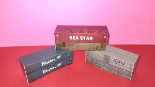 DIY Printable Shipping Containers Paper Model Papercraft