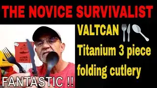 VALTCAN Titanium 3 piece folding utensil kit - A Coffee driven review