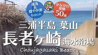 長者ヶ崎海水浴場【神奈川県 おすすめ海岸】三浦半島・遠浅で穏やかなビーチ/Learn more about Japan ! Chojagasaki Beach #japantravel #hayama