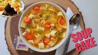 CHICKEN NOODLE SOUP CAKE | Marisha's Couture Cakes #food #cake #realistic #baking