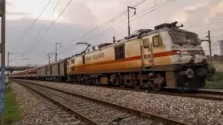 19308 Indore Weekly Express | LHB Train Track Sound | BRC WAP-7~Chandigarh Indore Express