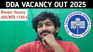 DDA VACANCY 2025/JSA/MTSPATWARI|DDA Vacancy 2025|How To Prepare For DDA 2025| #dda #dda2025 #dda_je 