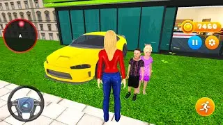 Virtual Single Mom Simulator #3 - Car Driving To School - Android Gameplay