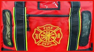 Newly Redesigned Lightning X Firefighter Fireman Quad-Vent Turnout Gear Bag w/Helmet Compartment, -